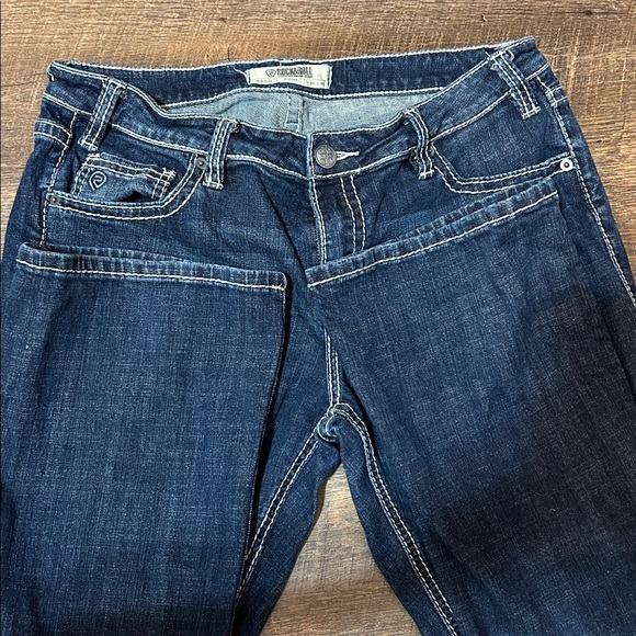 Rock & Roll Cowgirl Mid Rise Riding Jeans - Picture 4 of 5